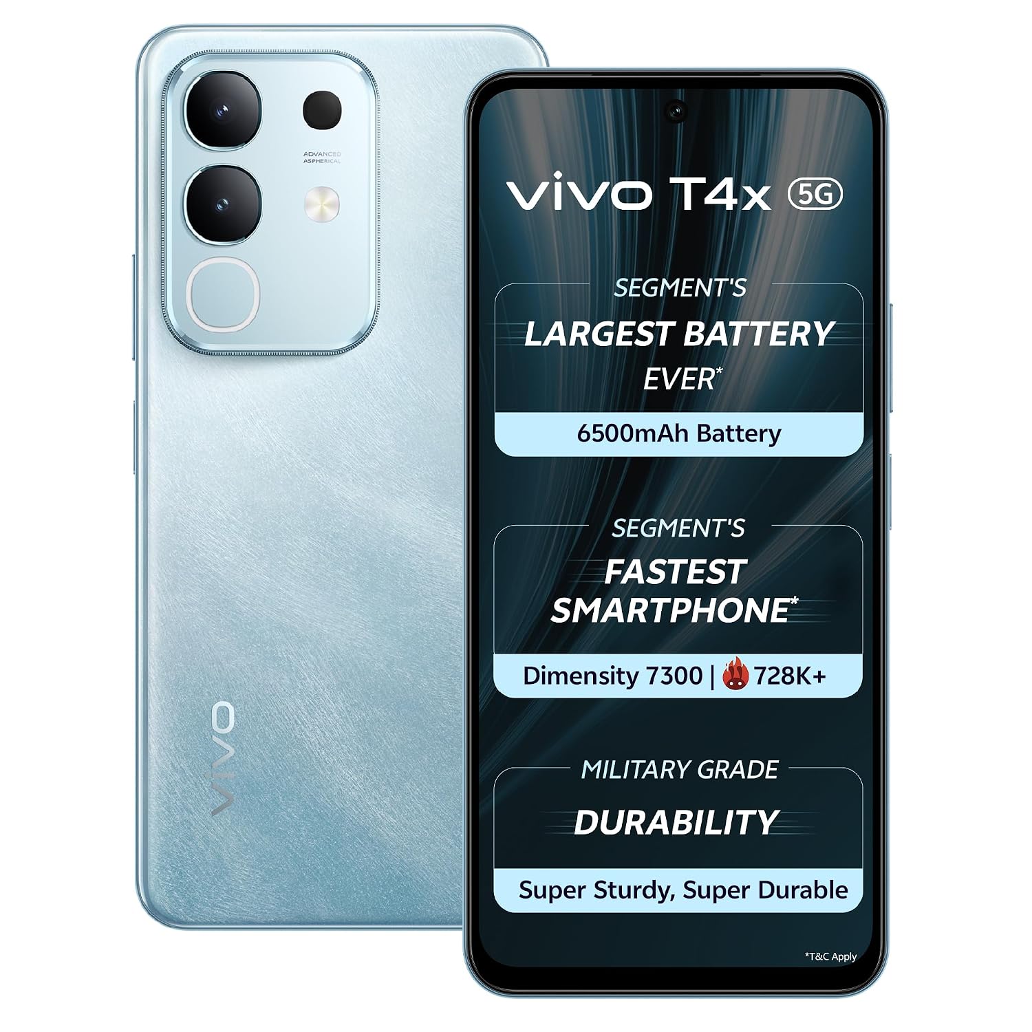 Vivo T4x 5G (Marine Blue, 128 GB) (8 GB RAM)